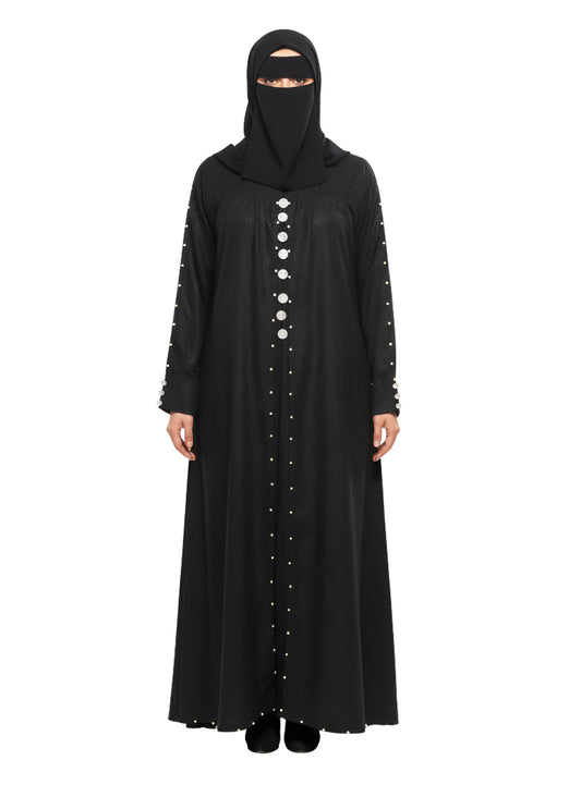 Classic Layered Gown Abaya – Modest Full-Length Burqa