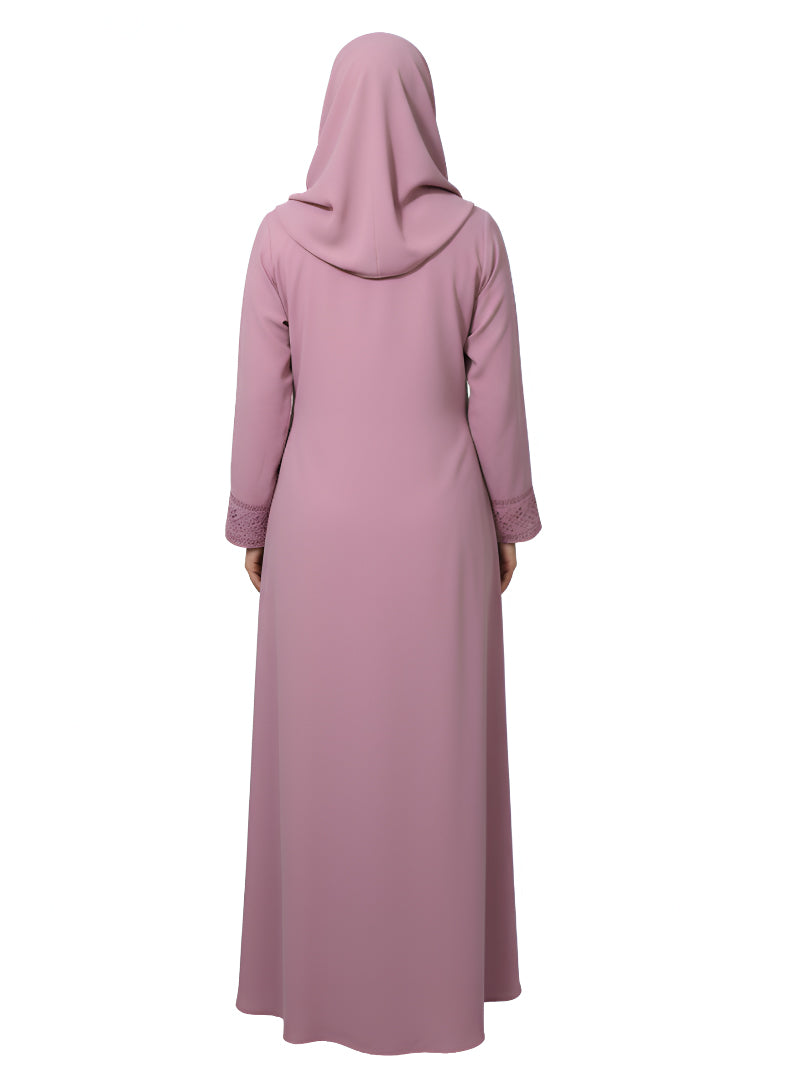 Full Coverage Pleated Abaya – Elegant Modest Burqa with Long Sleeves