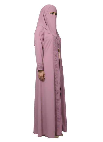 Full Coverage Pleated Abaya – Elegant Modest Burqa with Long Sleeves