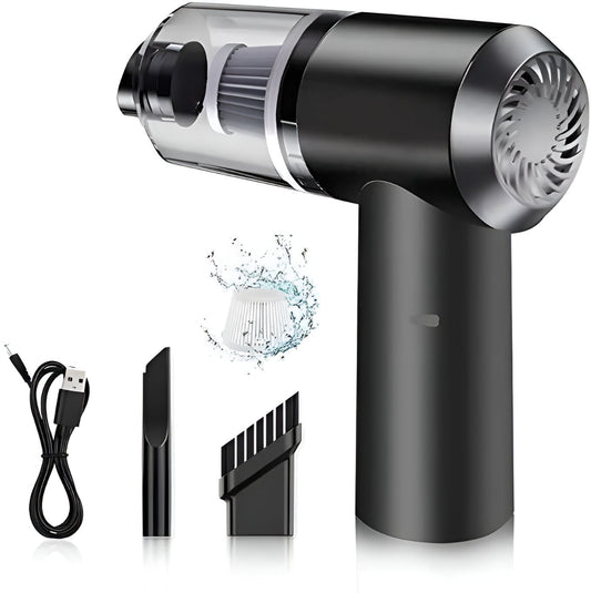 2-in-1 Portable Vacuum Suction Cleaner & Wireless Air Duster