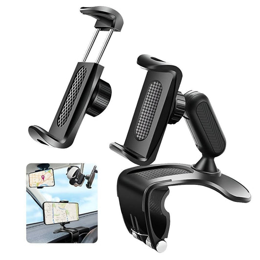 Universal Car Phone Mount – 180° Rotating Dashboard Mobile Holder | Hands-Free Car Phone Stand Compatible with Most Smartphones